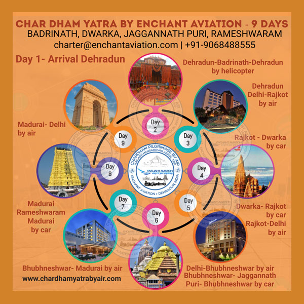 char dham yatra by air - enchant aviation